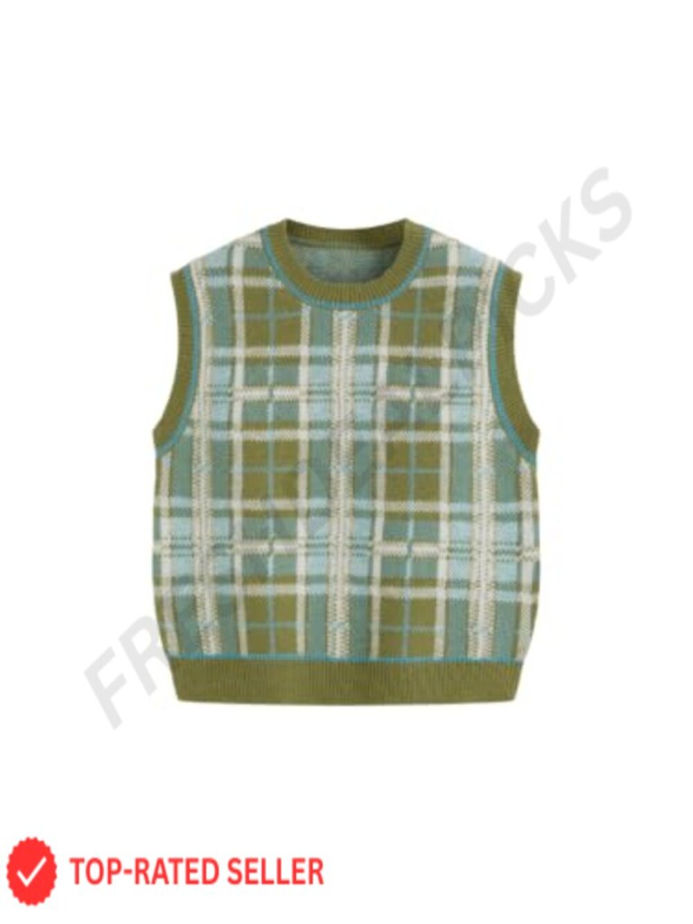 Geometric Knit Sweater Vest Sleeveless Cropped Fall Outfit
